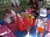 Сенсорная сказка на природе: выездное занятие для малышей от 4 месяцев до 3 лет.