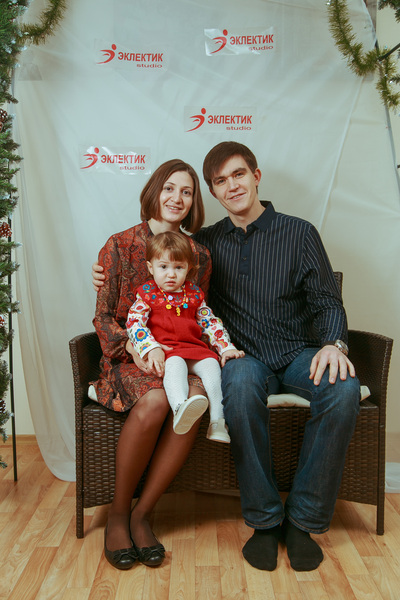Фотогалерея новогоднего семейного праздника в Эклектик-студио 28 декабря 2013 года