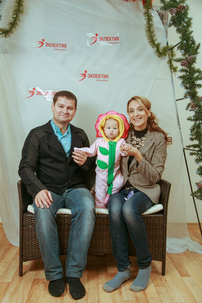 Фотогалерея новогоднего семейного праздника в Эклектик-студио 28 декабря 2013 года