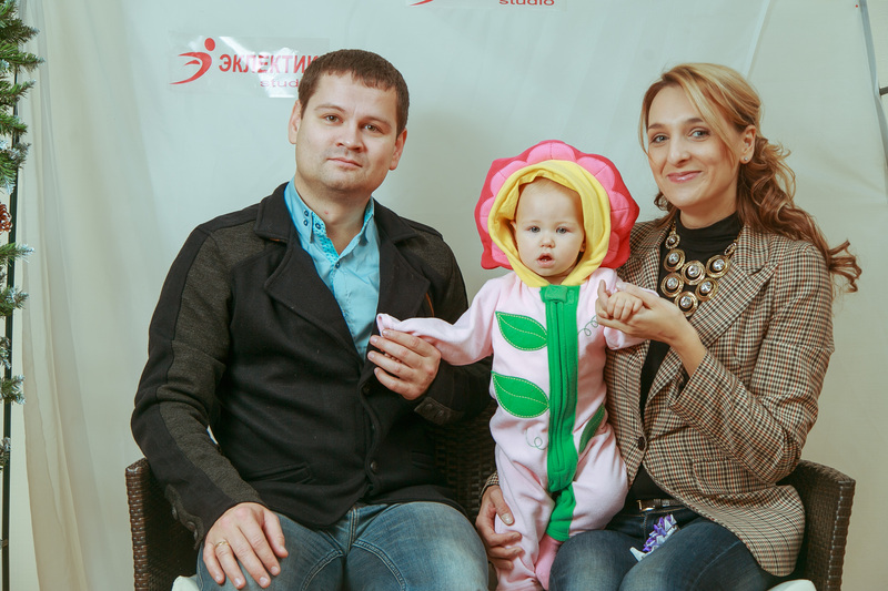 Фотогалерея новогоднего семейного праздника в Эклектик-студио 28 декабря 2013 года