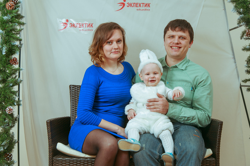 Фотогалерея новогоднего семейного праздника в Эклектик-студио 28 декабря 2013 года