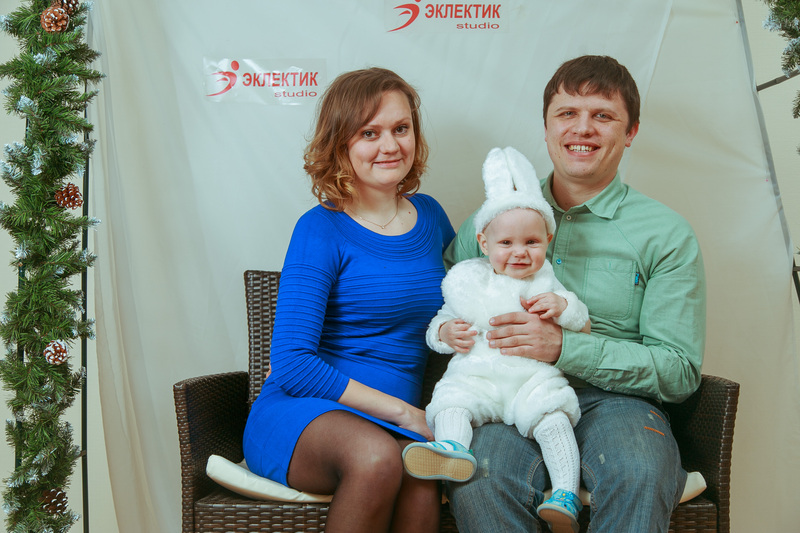 Фотогалерея новогоднего семейного праздника в Эклектик-студио 28 декабря 2013 года