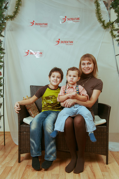 Фотогалерея новогоднего семейного праздника в Эклектик-студио 28 декабря 2013 года