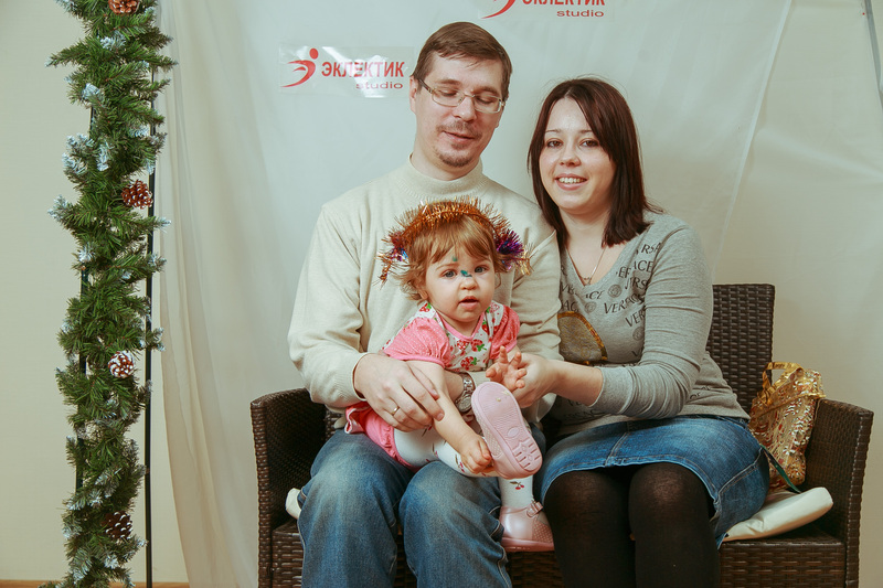 Фотогалерея новогоднего семейного праздника в Эклектик-студио 28 декабря 2013 года