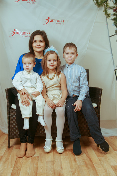 Фотогалерея новогоднего семейного праздника в Эклектик-студио 28 декабря 2013 года